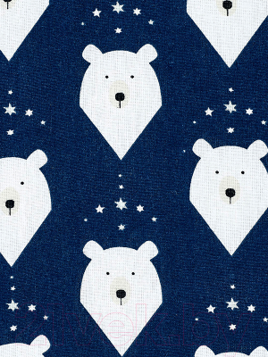Комплект наволочек для малышей Amarobaby Белые медведи / AB215002-2bBM/20 (2шт, синий)