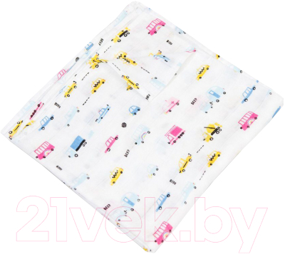 

Пеленка детская Amarobaby, Rainbow Машинки / AMARO-56R-Ma
