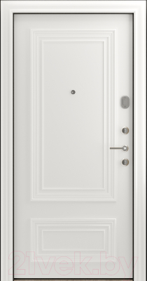 Входная дверь Belwooddoors Модель 2 210x100 правая (венге дорато/палаццо 2 эмаль белый)