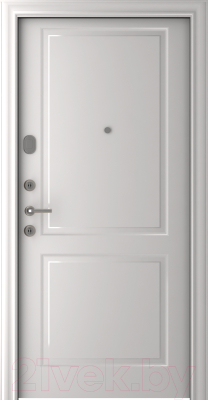 Входная дверь Belwooddoors Модель 5 210x100 левая (дуб галифакс/альта эмаль белый)