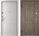 Входная дверь Belwooddoors Модель 5 210x100 левая (дуб галифакс/альта эмаль белый) - 