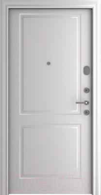 Входная дверь Belwooddoors Модель 5 210x100 правая (дуб галифакс/альта эмаль белый)