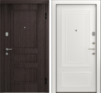 Входная дверь Belwooddoors Модель 5 210x100 правая (венге дорато/палаццо 2 эмаль белый) - 