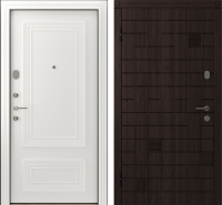 Входная дверь Belwooddoors Модель 1 210x100 левая (венге дорато/палаццо 2 эмаль белый) - 