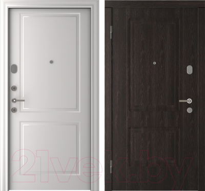 Входная дверь Belwooddoors Модель 3 210x90 левая (венге дорато/альта эмаль белый)
