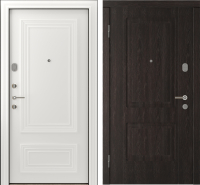 Входная дверь Belwooddoors Модель 3 210x90 левая (венге дорато/палаццо 2 эмаль белый) - 