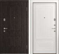Входная дверь Belwooddoors Модель 3 210x90 правая (венге дорато/палаццо 2 эмаль белый) - 