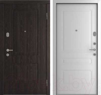 Входная дверь Belwooddoors Модель 3 210x100 правая (венге дорато/роялти эмаль белый)