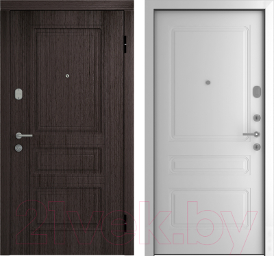 Входная дверь Belwooddoors Модель 5 210x100 правая (венге дорато/роялти эмаль белый)