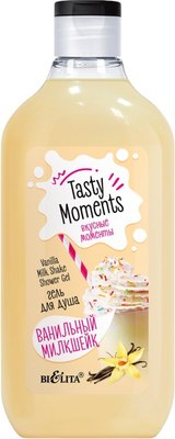 Гель для душа Belita Tasty moments Вкусные моменты. Ванильный милкшейк (300мл) - 