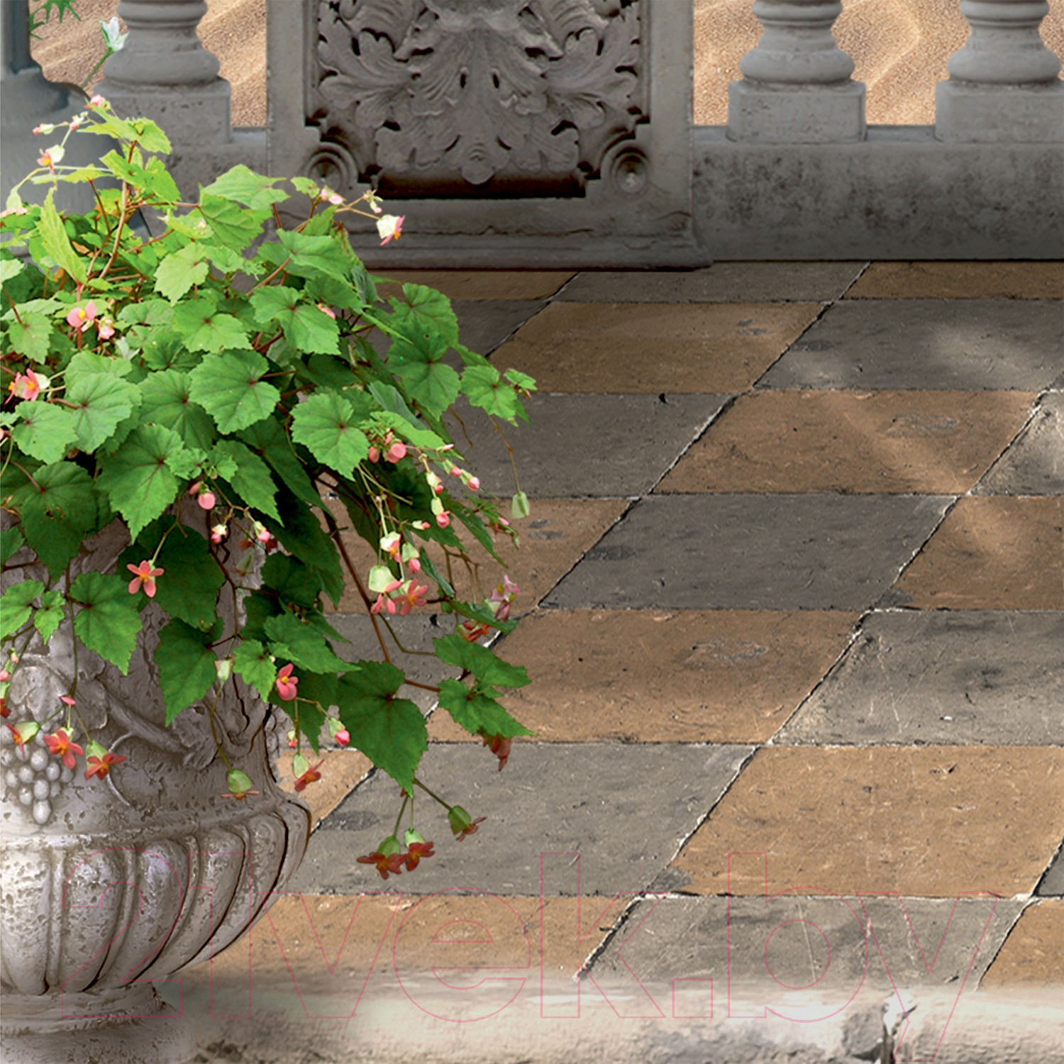 Фотообои листовые Citydecor Фреска вид на море 3D (100x254) — фото 3