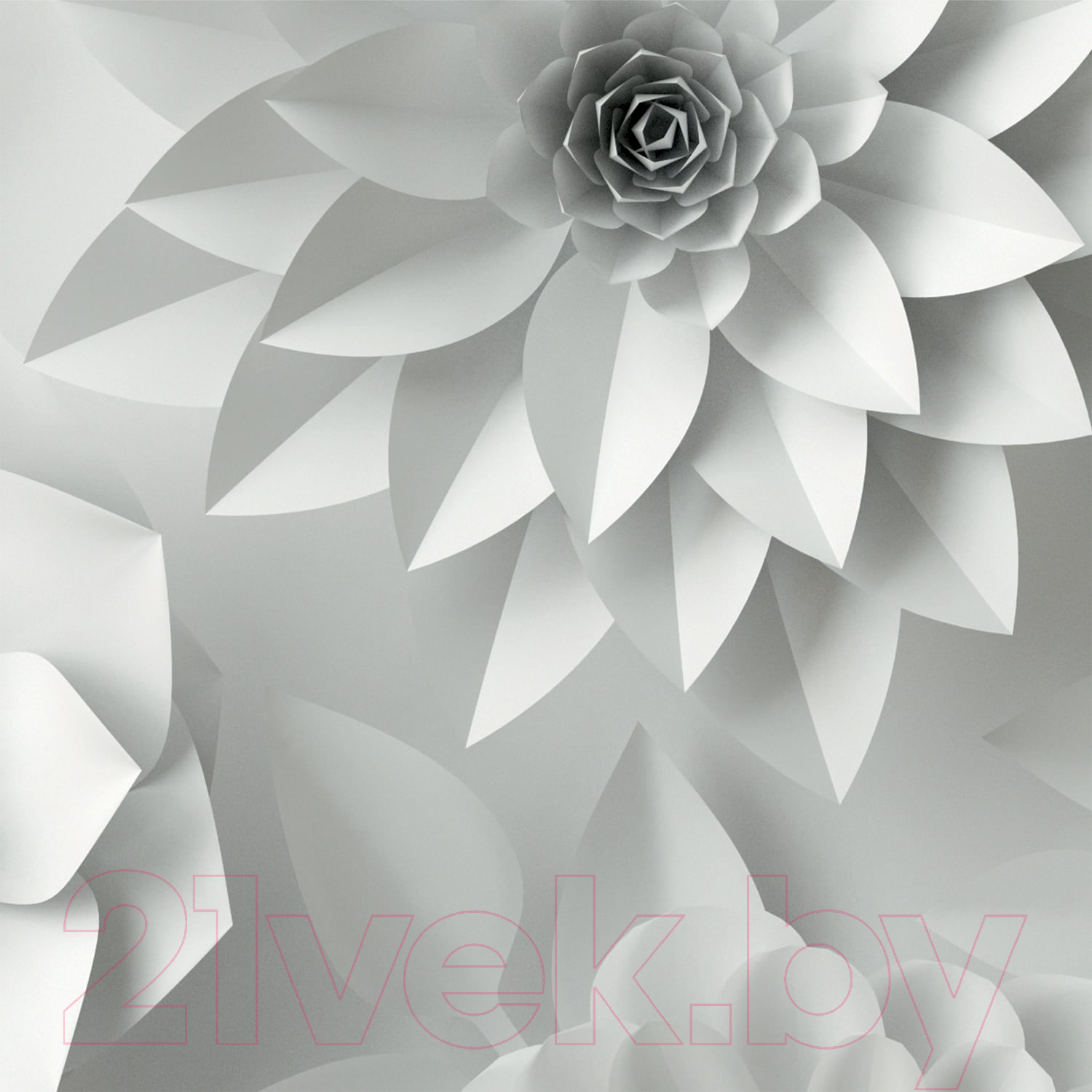 Фотообои листовые Citydecor Цветы модерн 3D (100x254) — фото 2