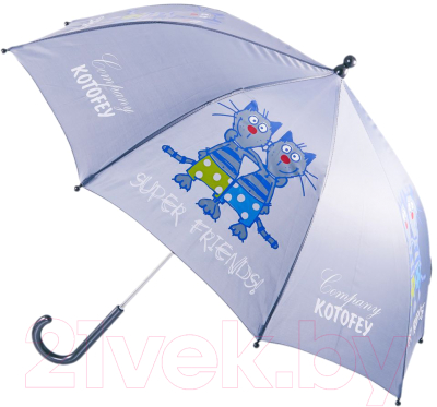 Зонт-трость Котофей 03707006 (серый)