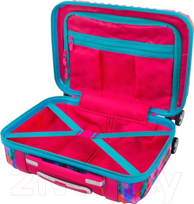 Чемодан на колесах DeLune Lune-001 + рюкзак (розовый)