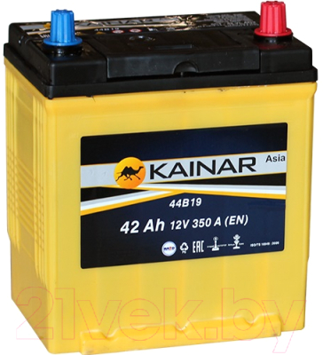 Автомобильный аккумулятор Kainar Asia 42 JL+ 350A / 037 26 46 03 0021 02 03 0 R (42 А/ч)