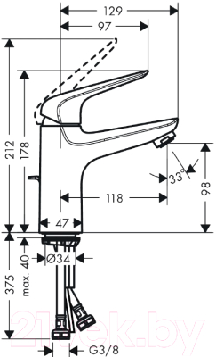 Смеситель Hansgrohe Novus 71030000