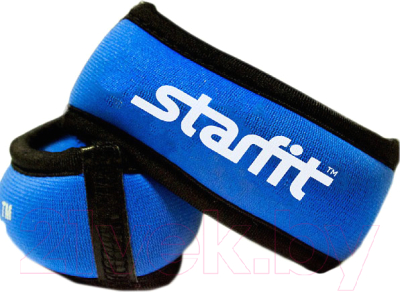 Комплект утяжелителей Starfit WT-101 (1кг, синий/черный)