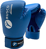 Боксерские перчатки RuscoSport 6oz (синий) - 