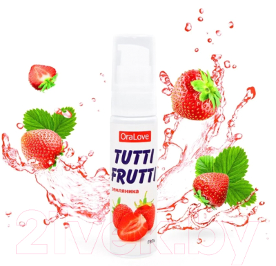 Лубрикант-гель Bioritm Tutti-Frutti со вкусом земляники (30г)