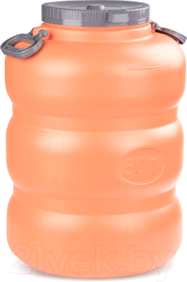 Бак пластиковый Альтернатива Байкал / М7600 (50л, оранжевый/серый)