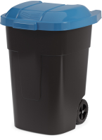 Контейнер для мусора Альтернатива М4664 (черный/синий) - 