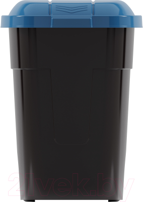 Контейнер для мусора Альтернатива М4664 (черный/синий)