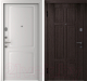 Входная дверь Belwooddoors Модель 6 210x100 левая (венге дорато/альта эмаль белый) - 