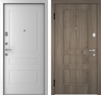 Входная дверь Belwooddoors Модель 5 210x90 левая (дуб галифакс/роялти эмаль белый) - 