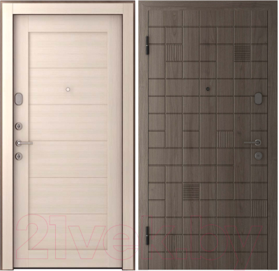 Входная дверь Belwooddoors Модель 1 210x90 левая (дуб галифакс/мирелла шамбор)