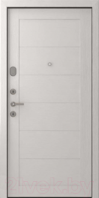 Входная дверь Belwooddoors Модель 1 210x90 левая (венге дорато/мирелла бьянко нобиле)