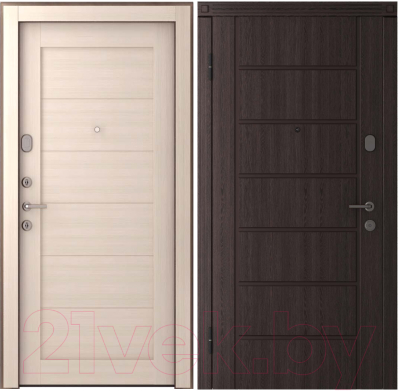 Входная дверь Belwooddoors Модель 2 210x90 левая (венге дорато/мирелла шамбор)