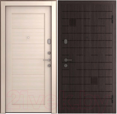 Входная дверь Belwooddoors Модель 1 210x90 правая (венге дорато/мирелла шамбор)