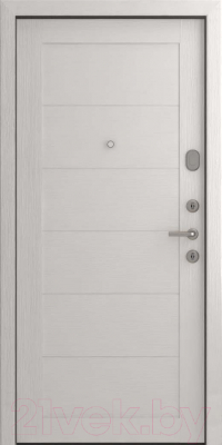 Входная дверь Belwooddoors Модель 1 210x90 правая (дуб галифакс/мирелла бьянко нобиле)