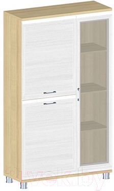 

Шкаф с витриной Лером, Мелисса ШК-2881-АС-СЯ