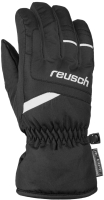 Перчатки лыжные Reusch Bennet R-Tex XT Junior / 6061206 7701 (р-р 3, черный/белый) - 