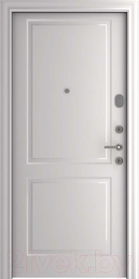 Входная дверь Belwooddoors Модель 1 210x100 правая (дуб галифакс/альта эмаль белый)