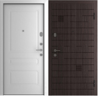 Входная дверь Belwooddoors Модель 1 210x90 правая (венге дорато/роялти эмаль белый) - 