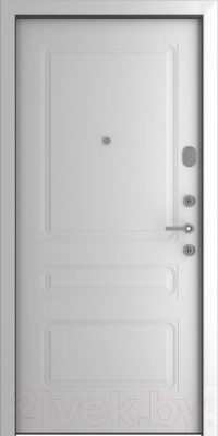 Входная дверь Belwooddoors Модель 1 210x90 правая (дуб галифакс/роялти эмаль белый)
