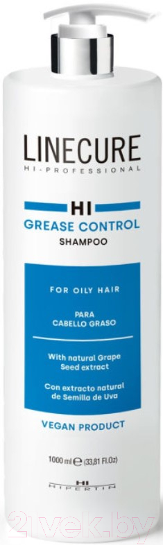 Шампунь для волос Hipertin Linecure Grease Control Shampoo For Oily Hair (1л)