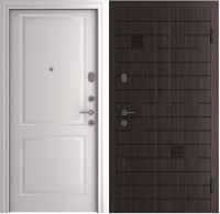 Входная дверь Belwooddoors  Модель 1 210x90 правая (венге дорато/альта эмаль белый) - 
