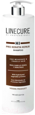 Шампунь для волос Hipertin Linecure Pro Keratin Repair Shampoo Для сухих и вьющихся волос (1л)