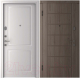 Входная дверь Belwooddoors Модель 2 210x100 левая (дуб галифакс/альта эмаль белый) - 
