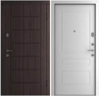 Входная дверь Belwooddoors Модель 2 210x100 правая (венге дорато/роялти эмаль белый) - 