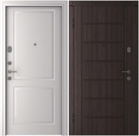 Входная дверь Belwooddoors Модель 2 210x100 левая (венге дорато/альта эмаль белый) - 
