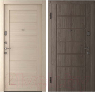 Входная дверь Belwooddoors Модель 2 210x90 левая (дуб галифакс/мирелла эшвуд)