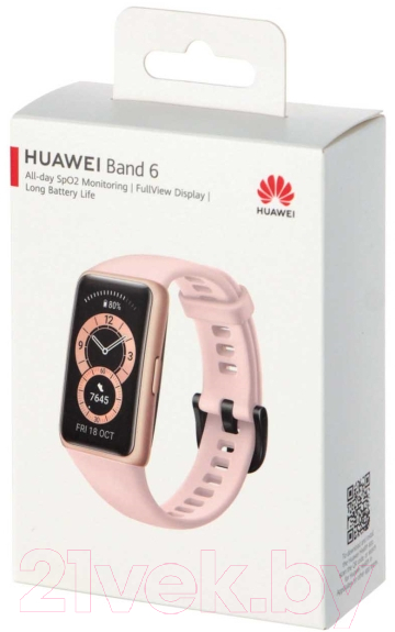 Фитнес-трекер Huawei Band 6 FRA-B19 (розовая сакура)