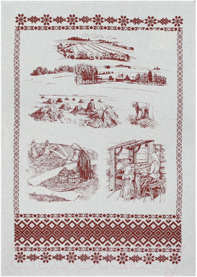 

Полотенце Беларускі лён, 50x70 17С336-ШР/п.р.