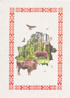 

Полотенце Беларускі лён, 50x70 17С336-ШР/п.р.