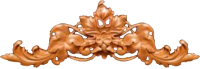 Накладка декоративная для мебели Красная звезда №52 Виноградные листья (Э01, слоновая кость) - 
