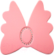 Накладка декоративная для мебели Лель Бант со стразами 002.4 (светло-розовый) - 